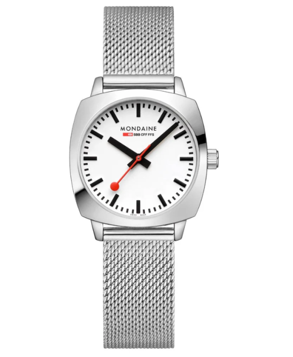 Mondaine Cushion Stainless Steel, 31 mm (Model MSL.31110.SM)