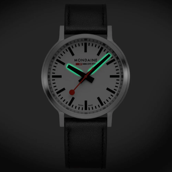 Mondaine Stop2Go Black, 41 mm (Model MST.4101B.LBV.2SE)